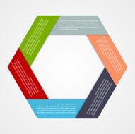 Abstract paper infographic Modern design template N2