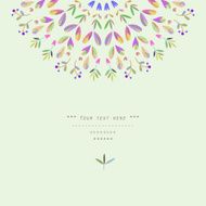 Pattern with vegetative elements in vector N11