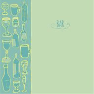 bottles and glasses N8