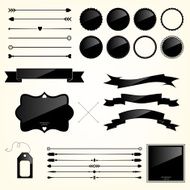 Vector set of design elements N8