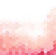 Pink and white hexagonal grid