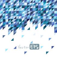 Geometric mosaic pattern from blue triangle N11