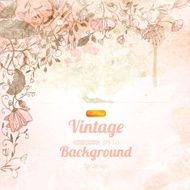 Cute Abstract Background with Floral Ornaments N3