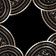 Vector abstract shiny paisley background