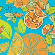 orange vector seamless pattern N10