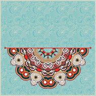 Ornate card with circle ornament N2