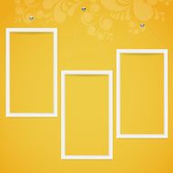 Frames on a wall