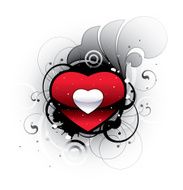 Heart with decorative elements