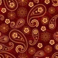 Burned paisley