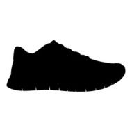Vector running shoe silhouette N12