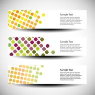 Three Abstract Header Designs N6