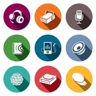 Nightclub vector icon set N2