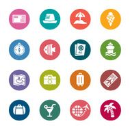 Travel and Vacation Color Icons N2