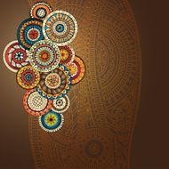 Vector floral decorative background N33