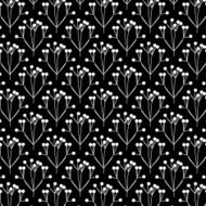abstract black and white floral pattern background N7