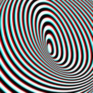 Anaglyph Opt Art Illustration N2