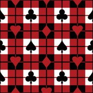 Card Suits Plaid Pattern
