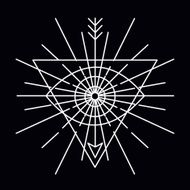 Vector linear emblem - abstract hipster logo template
