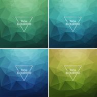 Abstract retro triangle background N15