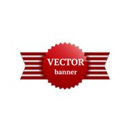 Vector banner isolated on white