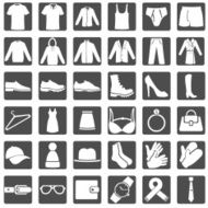 Vector Set of Wear Icons N16