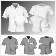 Men&#039;s t-shirt and polo shirt design template