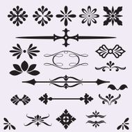 Set of Calligraphic and Decorative Design Elements