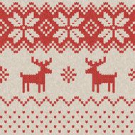 Seamless Knitted Christmas Pattern N8