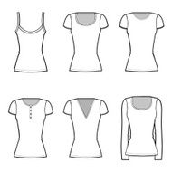 girl&#039;s t-shirt collection fashion set