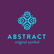 Abstract universal symbol logo template