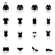 Clothes icon set N12