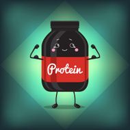 Cute Jar Sport Nutrition Protein Gainer Black Can Cap Bottle