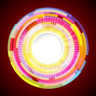 Abstract digital background with a round space