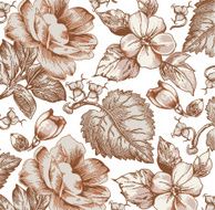 Flowers Beautiful background with a flower ornament N14