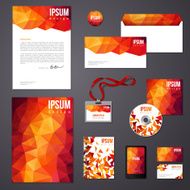 Orange corporate identity template