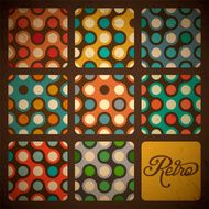 Retro Seamless pattern set