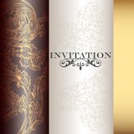Vector invitation card N3