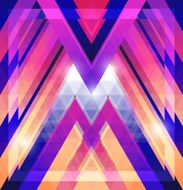 Geometric shining pattern with triangles N15