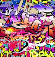 Graffiti urban art background N6