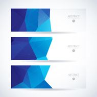 Abstract vector mosaic banners N160