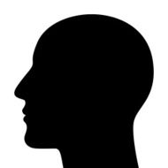Silhouette of a head N3