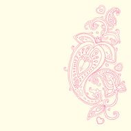 Hand Drawn Paisley ornament N20