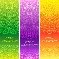 Tribal ethnic vintage banners N3