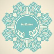 Wedding invitation Lace background with a place for text N3