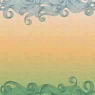 vintage background with waves