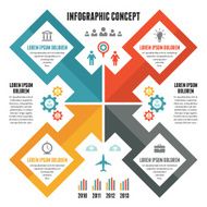 Infographic Abstract Concept - Vector Scheme with Icons