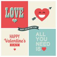 Valentine&#039;s day vector design element