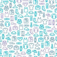 Seamless pattern with man clothes