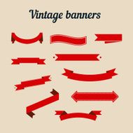 Retro styled ribbons collection