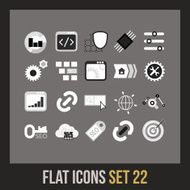 Flat icons set 22